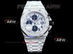 HBF Factory Clone Audemars Piguet Royal Oak Offshore Chronograph Navy Blue White  Dial